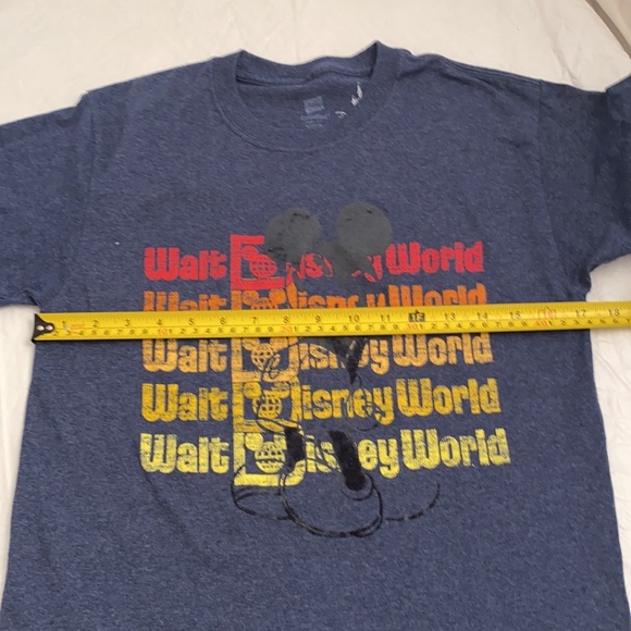 Disney blue rainbow color logo crew neck t-shirt - Picture 7 of 7